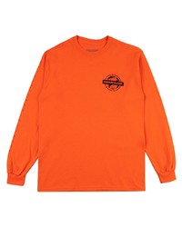 T-shirt manica lunga stampata arancione di Stadium Goods