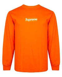 T-shirt manica lunga stampata arancione di Supreme