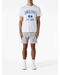T-shirt manica lunga stampata azzurra di GALLERY DEPT.