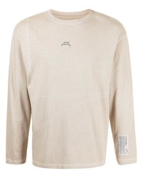 T-shirt manica lunga stampata beige di A-Cold-Wall*