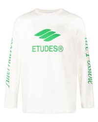 T-shirt manica lunga stampata beige di Études