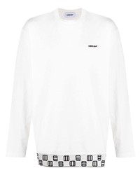 T-shirt manica lunga stampata bianca e nera di Ambush