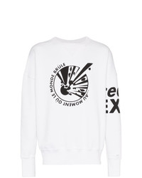 T-shirt manica lunga stampata bianca e nera di Faith Connexion