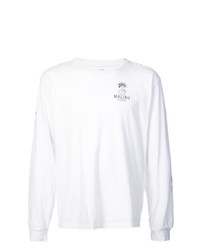 T-shirt manica lunga stampata bianca e nera di Local Authority