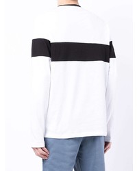 T-shirt manica lunga stampata bianca e nera di Michael Kors