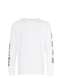 T-shirt manica lunga stampata bianca e nera di Sophnet.
