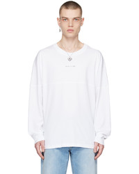 T-shirt manica lunga stampata bianca di 1017 Alyx 9Sm