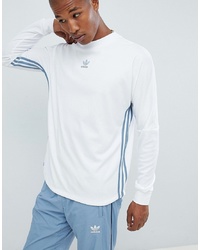 T-shirt manica lunga stampata bianca di adidas Originals