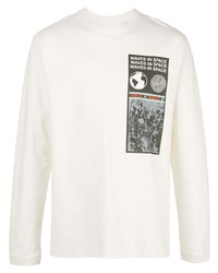 T-shirt manica lunga stampata bianca di Ambush
