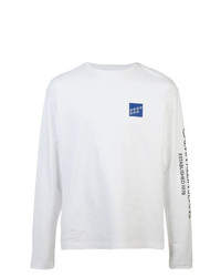 T-shirt manica lunga stampata bianca di Calvin Klein Jeans Est. 1978