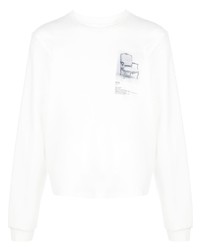 T-shirt manica lunga stampata bianca di Camiel Fortgens