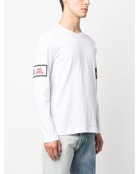 T-shirt manica lunga stampata bianca di Comme Des Garcons SHIRT