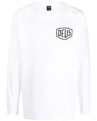 T-shirt manica lunga stampata bianca di Deus Ex Machina