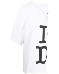 T-shirt manica lunga stampata bianca di Doublet