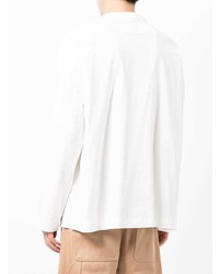 T-shirt manica lunga stampata bianca di Loewe