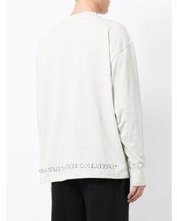 T-shirt manica lunga stampata bianca di A-Cold-Wall*