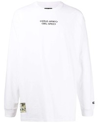 T-shirt manica lunga stampata bianca di Izzue
