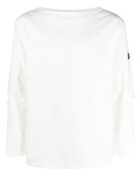 T-shirt manica lunga stampata bianca di KAPITAL