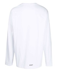 T-shirt manica lunga stampata bianca di Off Duty