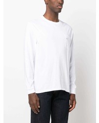 T-shirt manica lunga stampata bianca di NOAH NY
