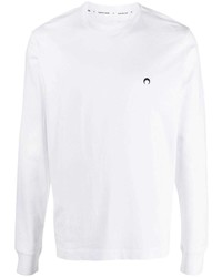 T-shirt manica lunga stampata bianca di Marine Serre