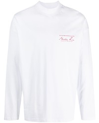 T-shirt manica lunga stampata bianca di Martine Rose