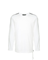 T-shirt manica lunga stampata bianca di Mastermind World