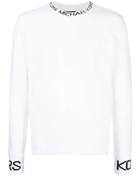 T-shirt manica lunga stampata bianca di Michael Kors
