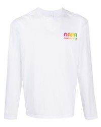 T-shirt manica lunga stampata bianca di Napa By Martine Rose
