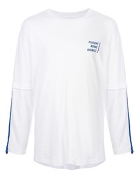 T-shirt manica lunga stampata bianca di Off Duty