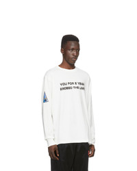 T-shirt manica lunga stampata bianca di Adidas Originals By Alexander Wang