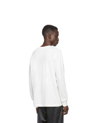 T-shirt manica lunga stampata bianca di Adidas Originals By Alexander Wang