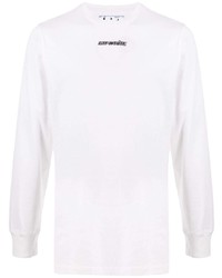 T-shirt manica lunga stampata bianca di Off-White