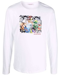 T-shirt manica lunga stampata bianca di Orlebar Brown
