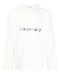 T-shirt manica lunga stampata bianca di Our Legacy