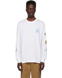T-shirt manica lunga stampata bianca di Ps By Paul Smith