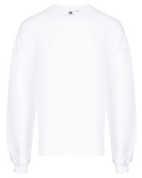 T-shirt manica lunga stampata bianca di Random Identities