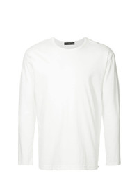 T-shirt manica lunga stampata bianca di Roarguns