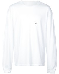 T-shirt manica lunga stampata bianca di RtA