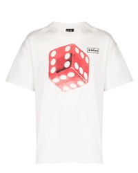 T-shirt manica lunga stampata bianca di SAINT MXXXXXX