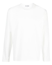 T-shirt manica lunga stampata bianca di Sunnei