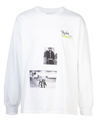 T-shirt manica lunga stampata bianca di Tony Hawk Signature Line