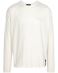 T-shirt manica lunga stampata bianca di Twenty Montreal