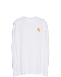T-shirt manica lunga stampata bianca di Unravel Project