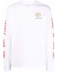 T-shirt manica lunga stampata bianca di Vans