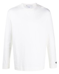 T-shirt manica lunga stampata bianca di Y-3