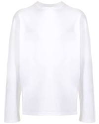 T-shirt manica lunga stampata bianca di Yoshiokubo
