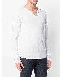 T-shirt manica lunga stampata bianca di Zadig & Voltaire