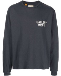 T-shirt manica lunga stampata blu scuro di GALLERY DEPT.