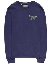 T-shirt manica lunga stampata blu scuro di GALLERY DEPT.